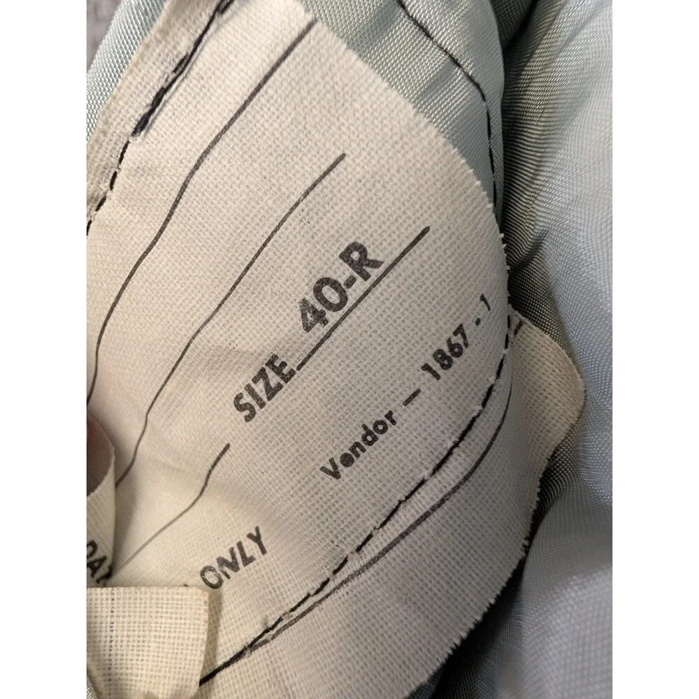 Vintage 1970s Towncraft JC Penny's Blazer 40R Striped Button Sport Coat